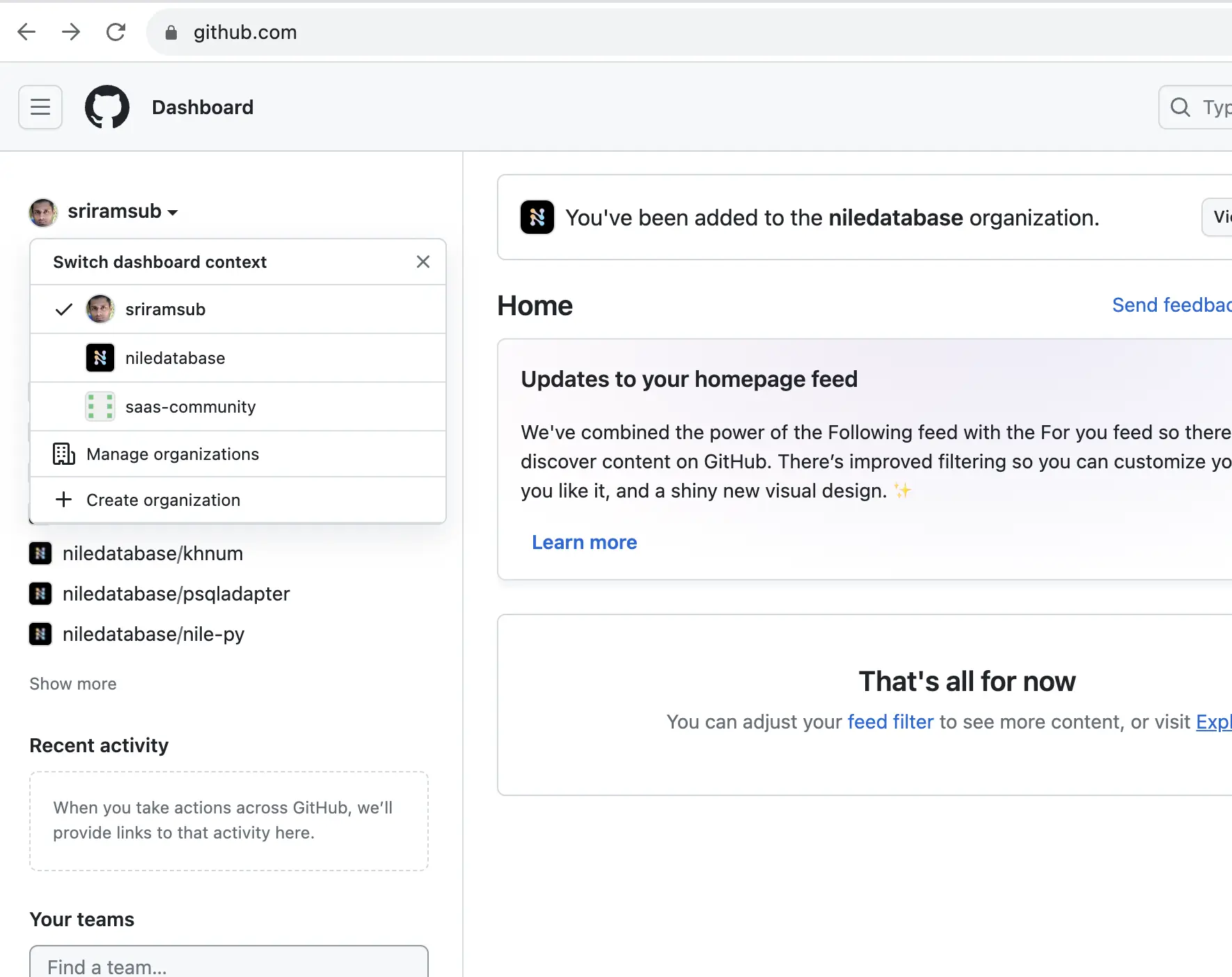 “Github Organization”